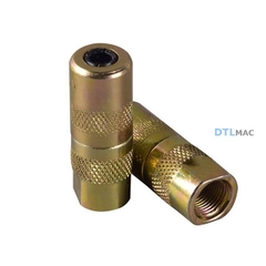 Đầu Béc Máy Bơm Keo PU Màu Vàng | Khớp Nối Kim Bơm Chống Thấm