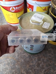 Đầu Béc Máy Bơm Keo PU Màu Vàng | Khớp Nối Kim Bơm Chống Thấm