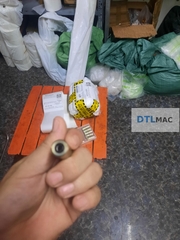 Đầu Béc Máy Bơm Keo PU Màu Vàng | Khớp Nối Kim Bơm Chống Thấm