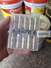 Đầu Béc Máy Bơm Keo PU Màu Vàng | Khớp Nối Kim Bơm Chống Thấm