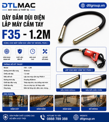 Dây Đầm Dùi Điện Lắp Máy Cầm Tay F35 - 1.2M