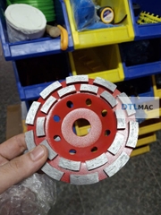 Đĩa Mài Bê Tông Kim Cương D125 | Mài Mịn, Làm Phẳng – Màu Đỏ/Vàng