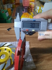 Đĩa Mài Bê Tông Kim Cương D125 | Mài Mịn, Làm Phẳng – Màu Đỏ/Vàng
