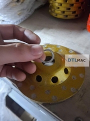 Đĩa Mài Bê Tông Kim Cương D125 | Mài Thô, Mài Phá – Màu Vàng L1