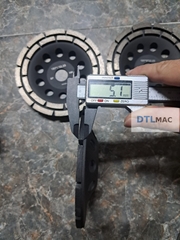 Đĩa Mài Bê Tông Kim Cương D150 | Mài Mịn, Làm Phẳng – Màu Đen