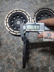 Đĩa mài mịn 150mm màu Đen - Bào mòn, tạo nhám cho bề mặt sàn bê tông, sàn đá, sàn epoxy