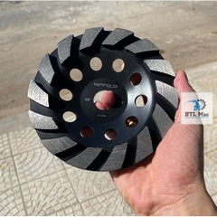 Đĩa mài Thô 150mm màu Đen - Bào mòn, phá bỏ tạo nhám cho bề mặt sàn bê tông, sàn đá, sàn epoxy