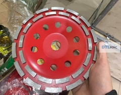 Đĩa Mài Bê Tông Kim Cương D180 | Mài Mịn, Làm Phẳng - Màu Đỏ/Vàng