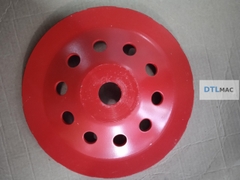 Đĩa Mài Bê Tông Kim Cương D180 | Mài Mịn, Làm Phẳng - Màu Đỏ/Vàng