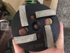 Đĩa mài sàn 4 thanh sắt D100mm SF - Đá mài bê tông lắp máy mài công nghiệp