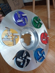 Đĩa mài sàn 4 thanh sắt D100mm SF - Đá mài bê tông lắp máy mài công nghiệp