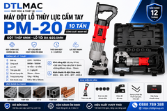 Máy Đột Lỗ Thủy Lực Cầm Tay PM-20 10 Tấn – Đột Thép 6mm, Lỗ Tối Đa Φ20.5mm