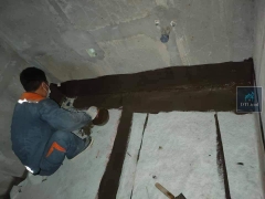 Dụng cụ thi công gạt keo 30cm. Thi công màng chống thấm 3 lớp PPE, PPP, PE, gạt hồ dầu chống thấm