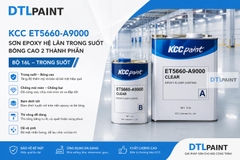 KCC ET5660-A9000 Bộ 16L – Sơn Epoxy Hệ Lăn Trong Suốt Bóng Cao