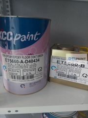 KCC ET5660 Bộ 4L – Sơn Epoxy 2 Thành Phần Hệ Lăn – Màu Cơ Bản (D40434, G473505HS, RAL7035, D80680)