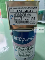 KCC ET5660 Bộ 4L – Sơn Epoxy 2 Thành Phần Hệ Lăn – Màu Cơ Bản (D40434, G473505HS, RAL7035, D80680)