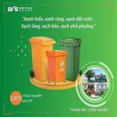 Thùng Rác 60L - BPG60L + Có Bánh Xe