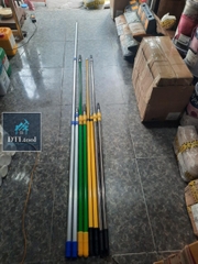Gậy thi công kéo dài 3m - Chất liệu nhôm. Dài 1.2m kéo dài đến 3m. Thân 2.5cm