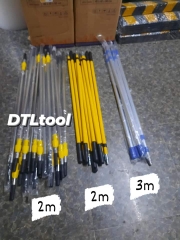 Gậy thi công kéo dài 3m - Chất liệu nhôm. Dài 1.2m kéo dài đến 3m. Thân 2.5cm