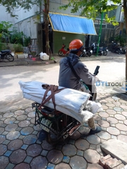 Gờ Giảm Tốc Cao Su 1000x100x20mm SDTL | Gờ Giảm Tốc Xe Máy Sọc Chéo