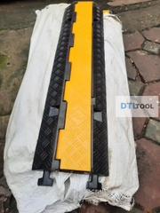 Gờ Luồn Dây Điện Cao Su 1000x250x40mm SDTL | Gờ Bảo Vệ Cáp 2 Rãnh 30x30mm Có Nắp Mở Nhựa