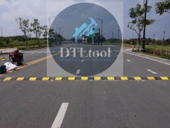 Gờ giảm tốc cao su 1000x350x40mm (DxRxC). Model ADTL