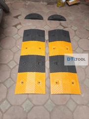 Gờ Giảm Tốc Cao Su 1000x350x40mm KK100T SDTL | Gờ Hạn Chế Tốc Độ Cho Bãi Xe, Nhà Xưởng