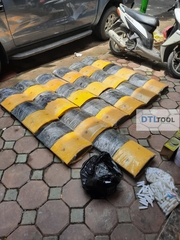 Gờ Giảm Tốc Cao Su 500x320x50mm SDTL | Gờ Hạn Chế Tốc Độ Cho Bãi Xe, Đường Nội Bộ, Khu Dân Cư