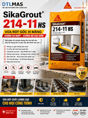 SikaGrout 214-11HS - Vữa rót gốc xi măng, bù co ngót, đạt cường độ cao sớm