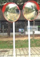 Gương Cầu Lồi Polyme D600 Outdoor | Gương Cầu Giao Thông Quan Sát Góc Khuất Chống Va Đập Ngoài Trời