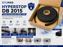 HYPERSTOP DB 2015 VDTL - Thanh Trương Nở Chống Thấm Mạch Ngừng, Cổ Ống. Tiết Diện 20x15mm