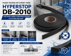 HYPERSTOP DB-2010 Korea - Thanh Trương Nở Chống Thấm Mạch Ngừng, Cổ Ống. Tiết Diện 20x10mm