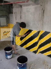 Joway Đen Lon 5Kg - Sơn kẻ vạch, sơn giao thông gốc Acrylic mau khô màu Đen