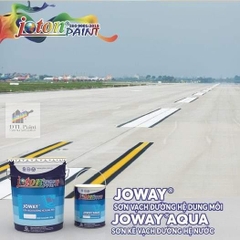 Joway Đỏ Lon 5Kg - K315 - Sơn kẻ vạch, sơn giao thông gốc Acrylic mau khô màu Đỏ