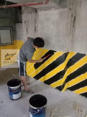 Joway Vàng Lon 5Kg - Sơn kẻ vạch, sơn giao thông gốc Acrylic mau khô màu Vàng