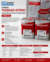 KCC Thinner TH0045H-(HTMV) 16L – Dung Môi Pha Sơn PU Urethane
