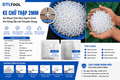 Ke Chữ Thập 2mm | Ke Nhựa Căn Ron Gạch 2mm, Ke Cộng Ốp Lát Chuyên Dụng