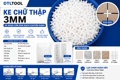 Ke Chữ Thập 3mm | Ke Nhựa Căn Ron Gạch 3mm, Ke Cộng Ốp Lát Chuyên Dụng
