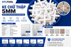 Ke Chữ Thập 5mm | Ke Nhựa Căn Ron Gạch 5mm, Ke Cộng Ốp Lát Chuyên Dụng