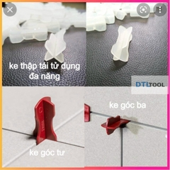 Ke Chữ Thập Đa Năng 1.0mm Tái Sử Dụng | Ke Căn Ron Gạch Góc 3 Góc 4