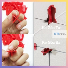 Ke Chữ Thập Đa Năng 1.5mm Tái Sử Dụng | Ke Căn Ron Gạch Góc 3 Góc 4