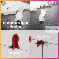 Ke Chữ Thập Đa Năng 1.5mm Tái Sử Dụng | Ke Căn Ron Gạch Góc 3 Góc 4