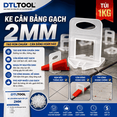 Ke Cân Bằng Gạch 2mm Túi 1Kg | Ke Nhựa Ốp Lát Tạo Ron 2mm Chuyên Dụng