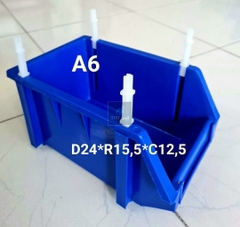 Khay nhựa đựng linh kiện A6. Dài 24cm x rộng 15.5cm x cao 12.5cm