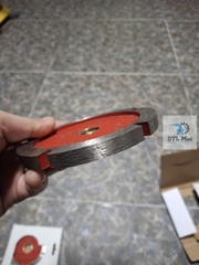 Lưỡi cắt bê tông, gạch, đá, vữa xây tạo rãnh vuông 10mm. Đường kính 114mm