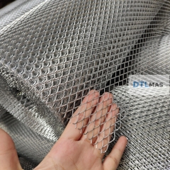 Lưới Thép Dập Giãn Mạ Kẽm 45x90mm Dày 3mm Cuộn 1x10m | Lưới Hình Thoi Chịu Lực Công Nghiệp