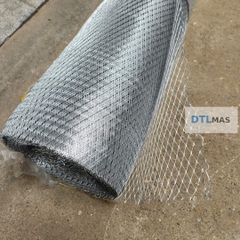 Lưới Thép Dập Giãn Mạ Kẽm 6x12mm Cuộn 1x30m | Lưới Hình Thoi Chống Nứt Tường, Trát Vữa