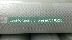 Lưới trát tường chống nứt hình thoi 10x20mm cuộn 1x45-50m