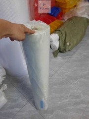 Lưới thủy tinh 5x5, tỉ trọng 120-125g/m², cuộn 1x50m - Lưới thủy tinh gia cường chống nứt cho vữa trát tường, cán nền