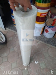 Lưới thủy tinh 5x5, tỉ trọng 60g/m², cuộn 1x50m - Lưới thủy tinh gia cường chống nứt cho vữa trát tường, cán nền